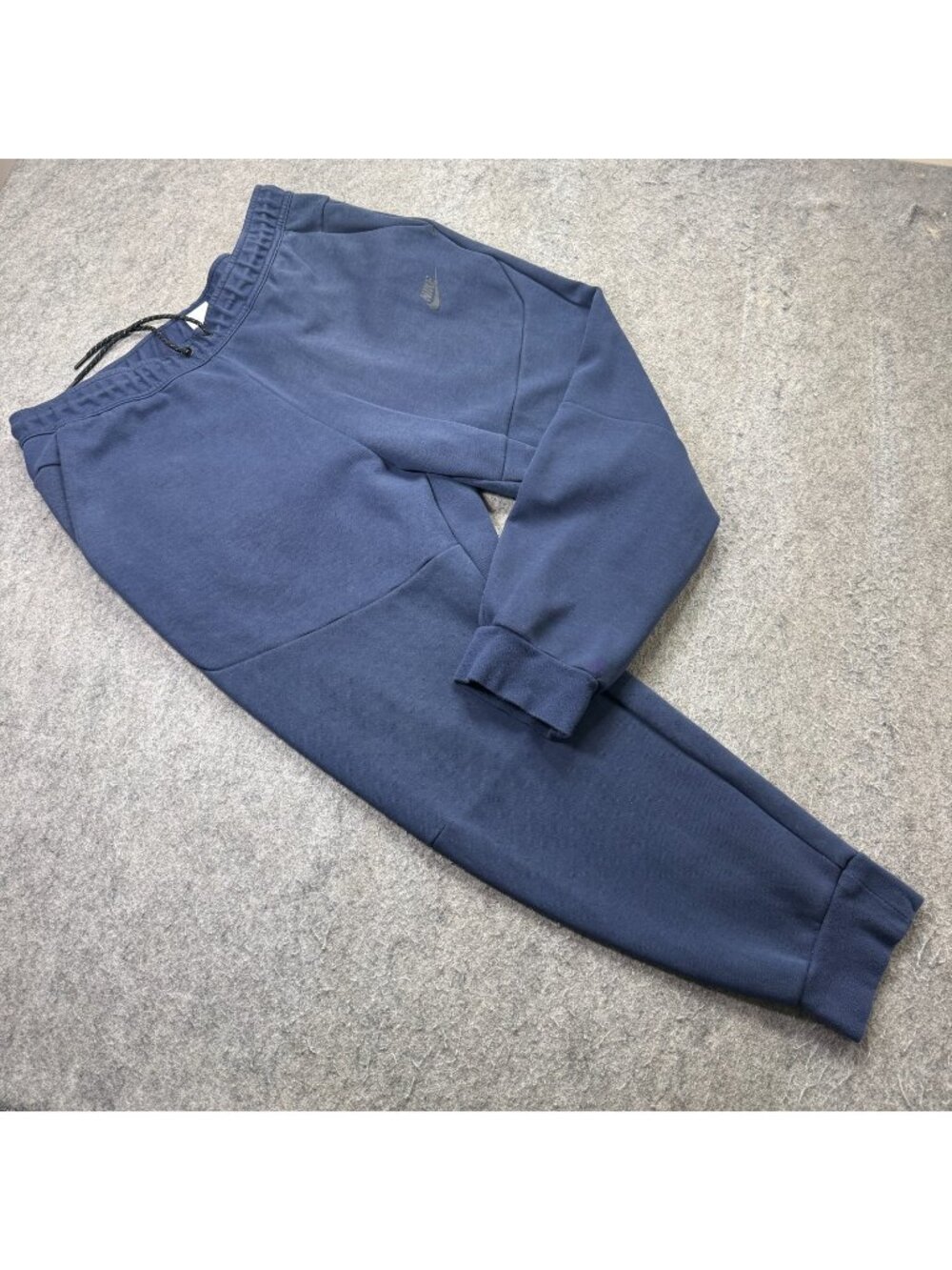 Nike Sportswear Tech Fleece Jogger Pants Men 2XL Blue Tapered 27" Slim Fit